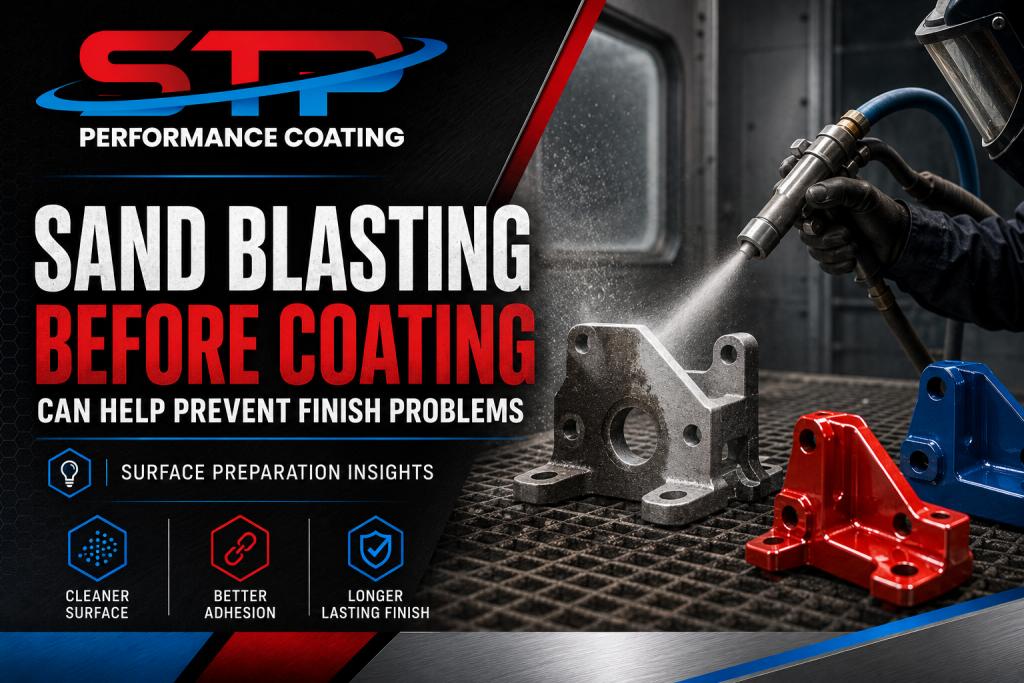 Sand Blasting Before Coating Can Help Prevent Finish Problems